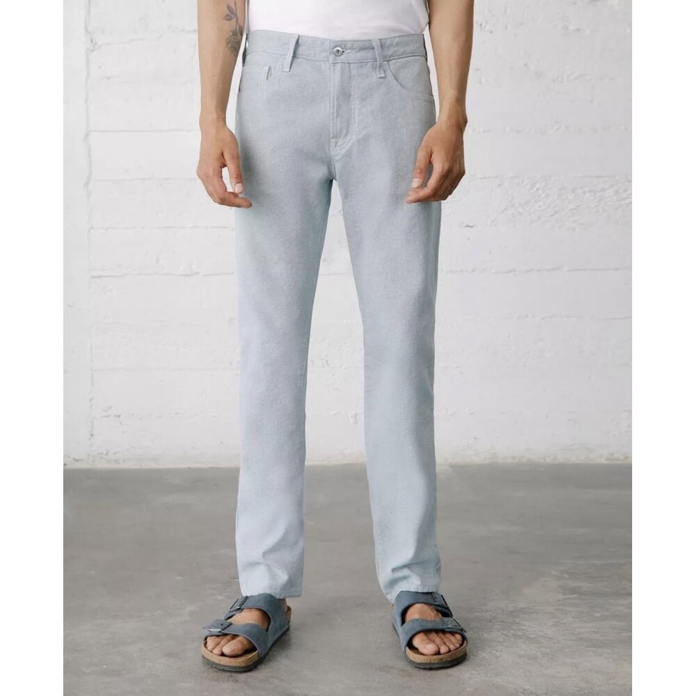 AG Adriano Goldschmied Light Blue Men's Straight Jeans